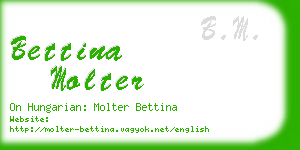 bettina molter business card